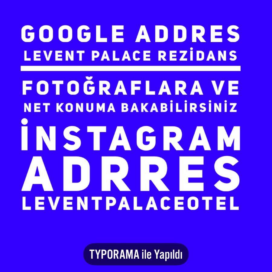 Levent Palace Otel Stdyo Provincia di Provincia di Istanbul Esterno foto